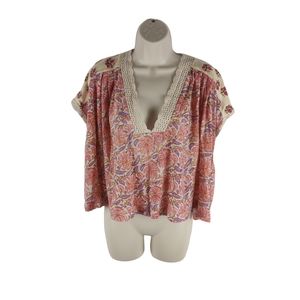 Details about Free People Leilani Floral Print Boxy Crop Crochet Top Small NEW NWOT Details about Free People Leilani Floral Print Boxy Crop Crochet Top Small NEW NWOT